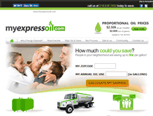 Tablet Screenshot of myexpressoil.com